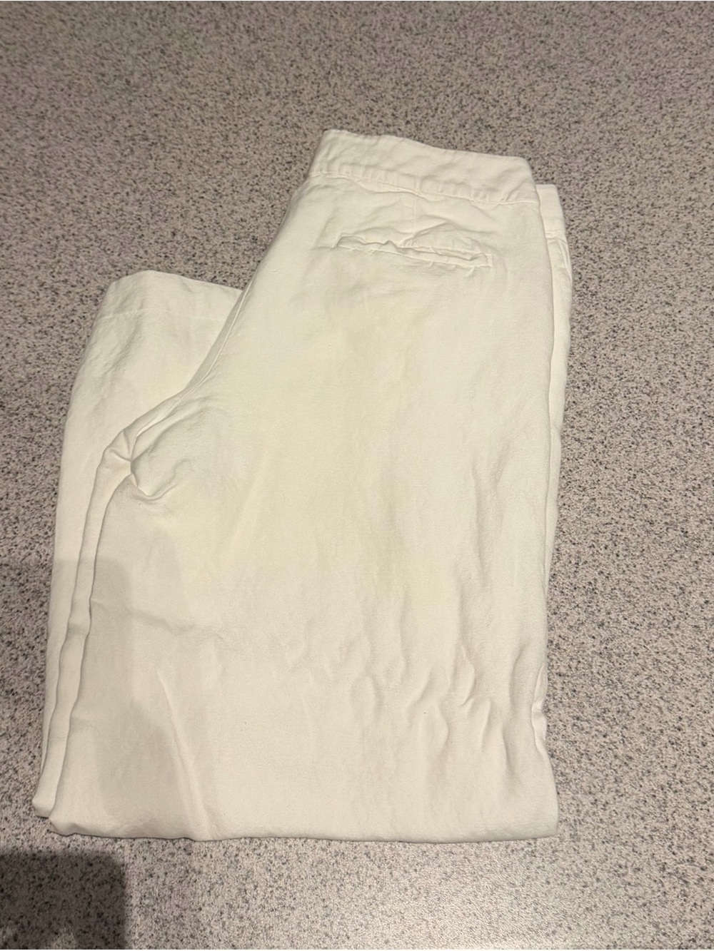 Wide Leg Linen Blend Pants in Soft White